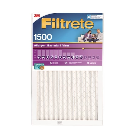 Filtrete 12 In. W X 24 In. H X 1 In. D 12 MERV Pleated Ultra Allergen Filter